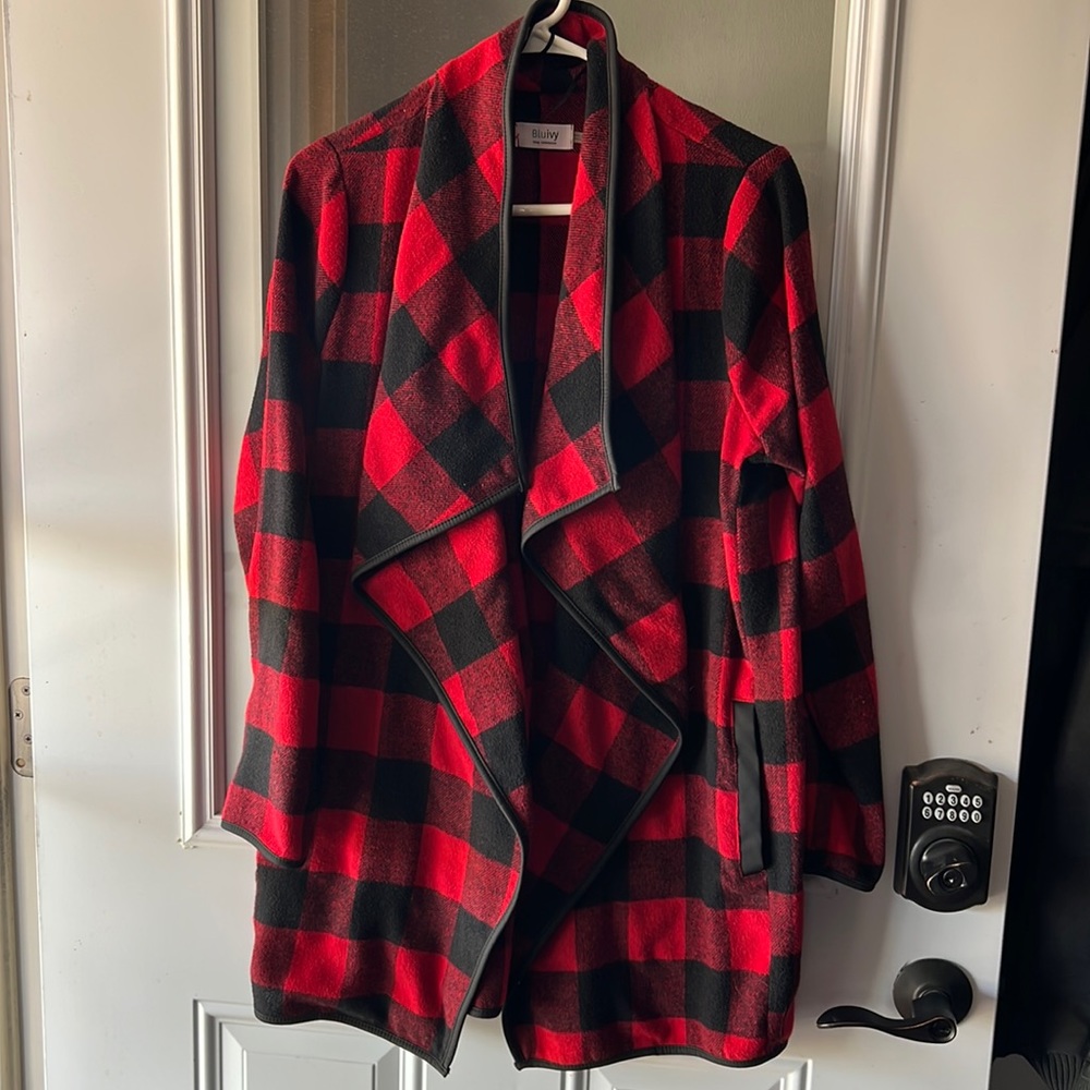 Plaid cardigan